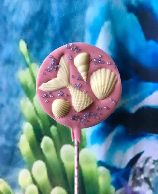 Mermaid Themed Chocolate Lollipop
