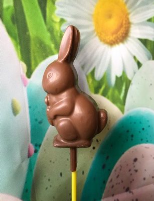 Hopping Bunny Chocolate Lollipop