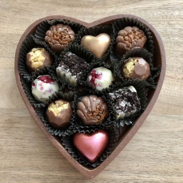 Large Heart-Shaped Chocolate Box - Alamo City Chocolate Factory