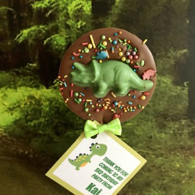 Dinosaur Chocolate Lollipop