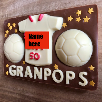 Football Crazy Chocolate Slab