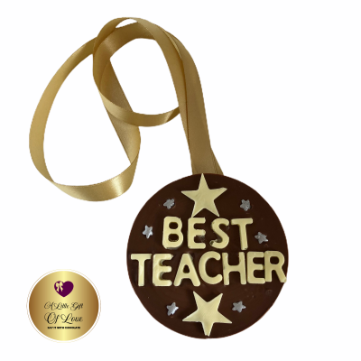 Best Teacher Large Chocolate Medal