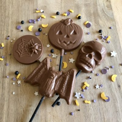 Spooky Halloween Chocolate Lollipops x4