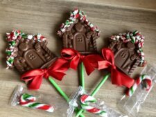 Candy Cane Gingerbread House Lollipop - Image 2
