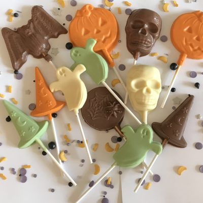 Chocolate Halloween Lollipops x 12.