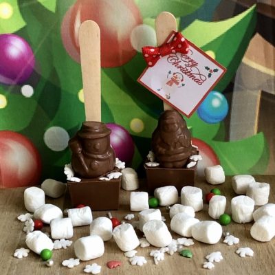 Mini Festive Hot Chocolate Spoons