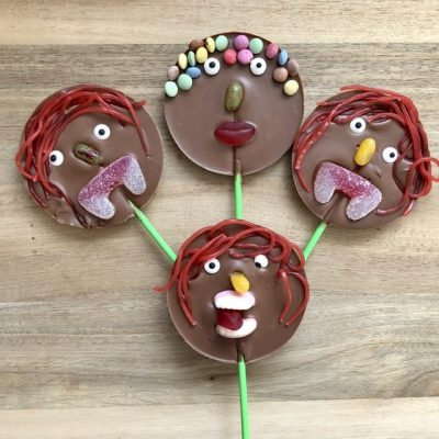 Funny Face Chocolate Lollipop