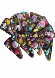 Spooky Chocolate Pizza Slice