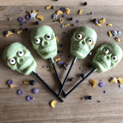 Ghoulish Skull lollipops x4