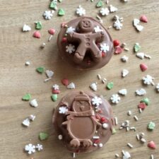 Festive chocolate covered Oreo cookie