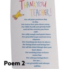 Teacher’s Thank you card and chocolate medal - Image 6