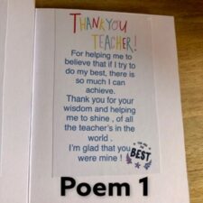 Teacher’s Thank you card and chocolate medal - Image 5