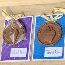 Teacher’s Thank you card and chocolate medal - Image 2