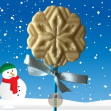 Snowflake Chocolate Lollipops
