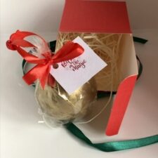 Santa’s Believe Bell Chocolate Bauble/ Bomb - Image 4