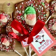 Santa’s Nice List Chocolate Lollipop