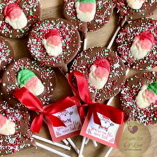 Santa’s Nice List Chocolate Lollipop - Image 2
