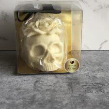Rose Flower Solid Chocolate Skull - Image 5