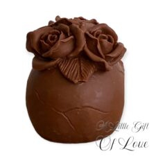Rose Flower Solid Chocolate Skull - Image 4