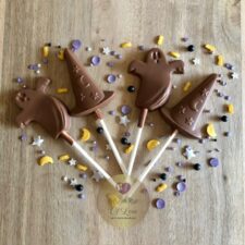 Halloween Chocolate Lollipops x 4