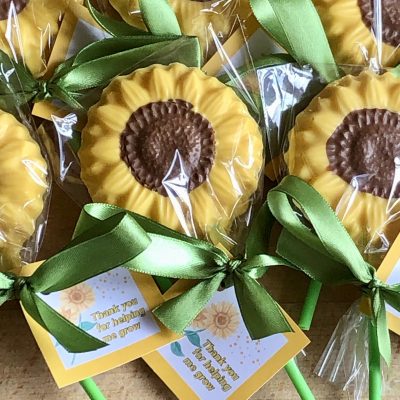 Sunflower Chocolate Lollipop