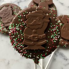 Santa & Reindeer Chocolate Lollipops - Image 2
