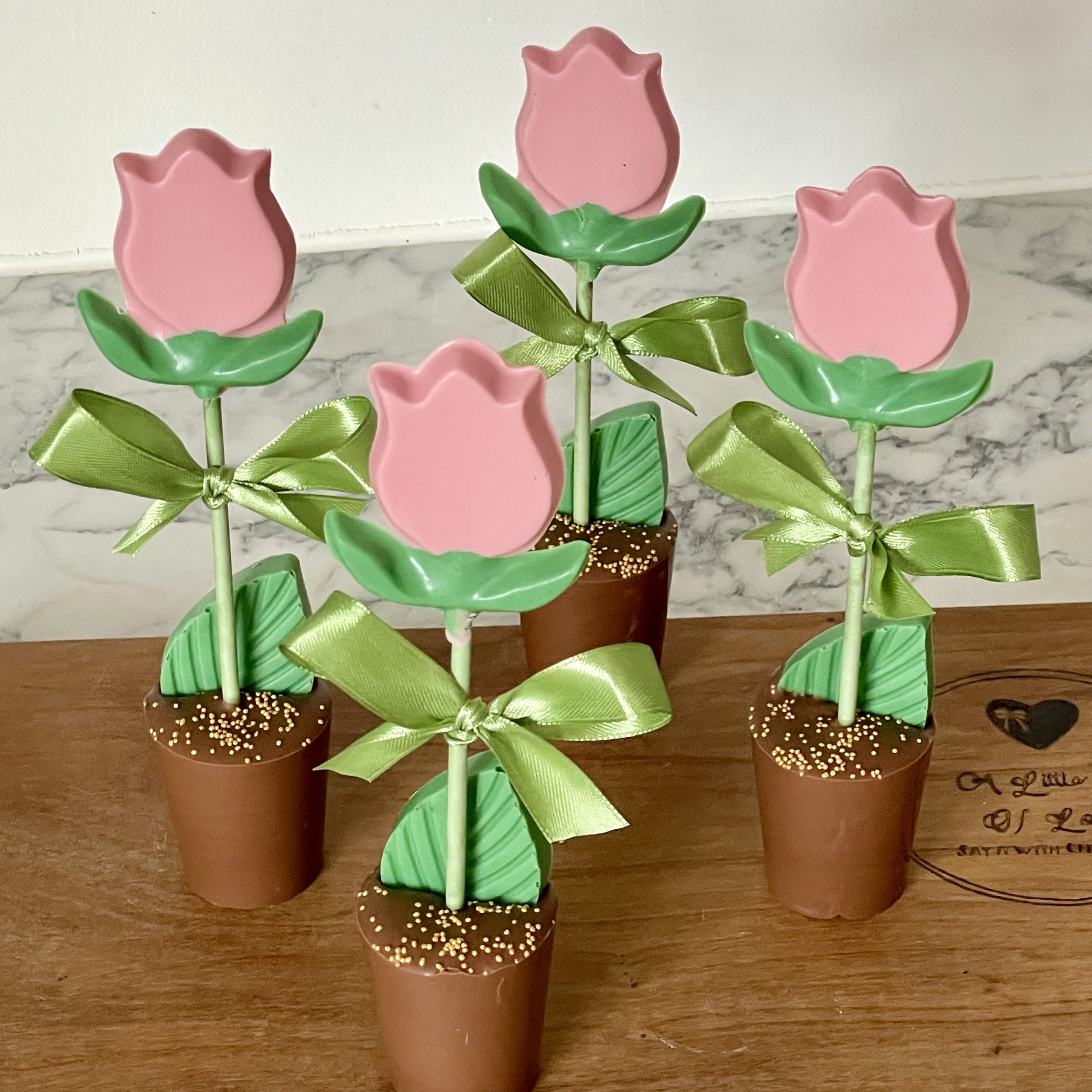 Chocolate Tulip with chocolate Pot