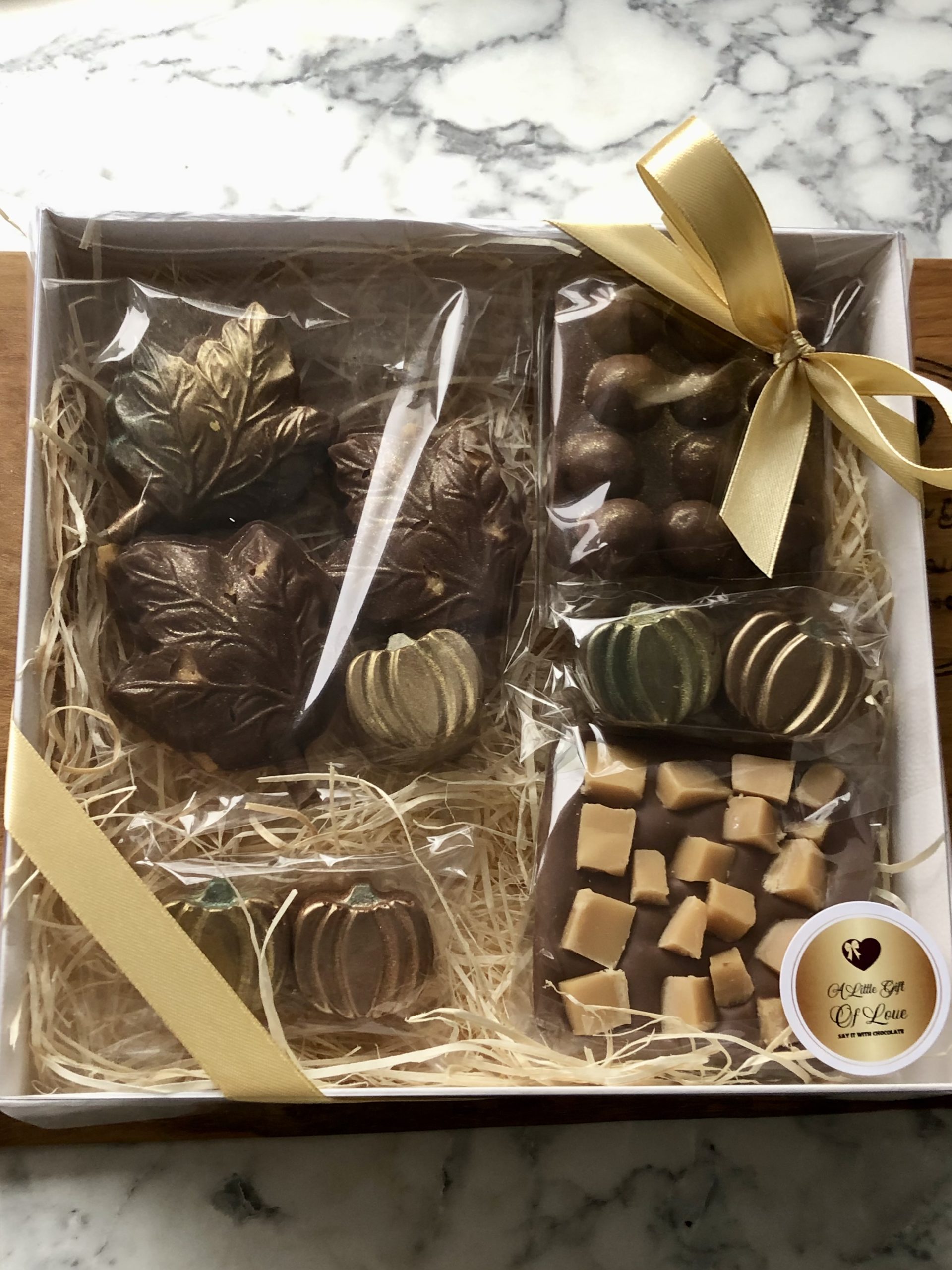 Handcrafted Autumnal Chocolate Gift Box - Image 2