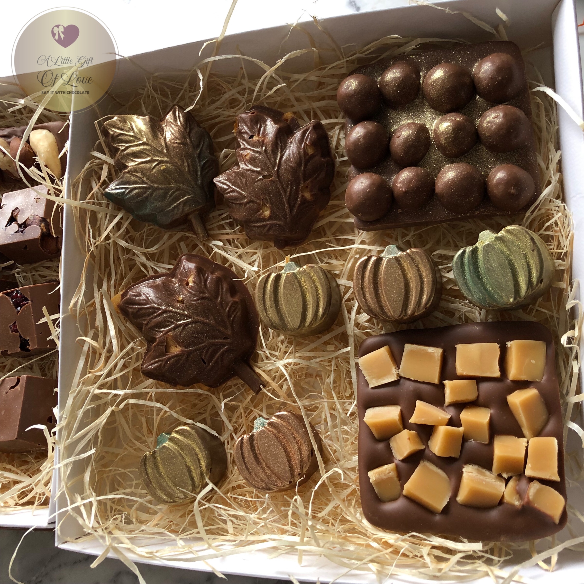 Handcrafted Autumnal Chocolate Gift Box